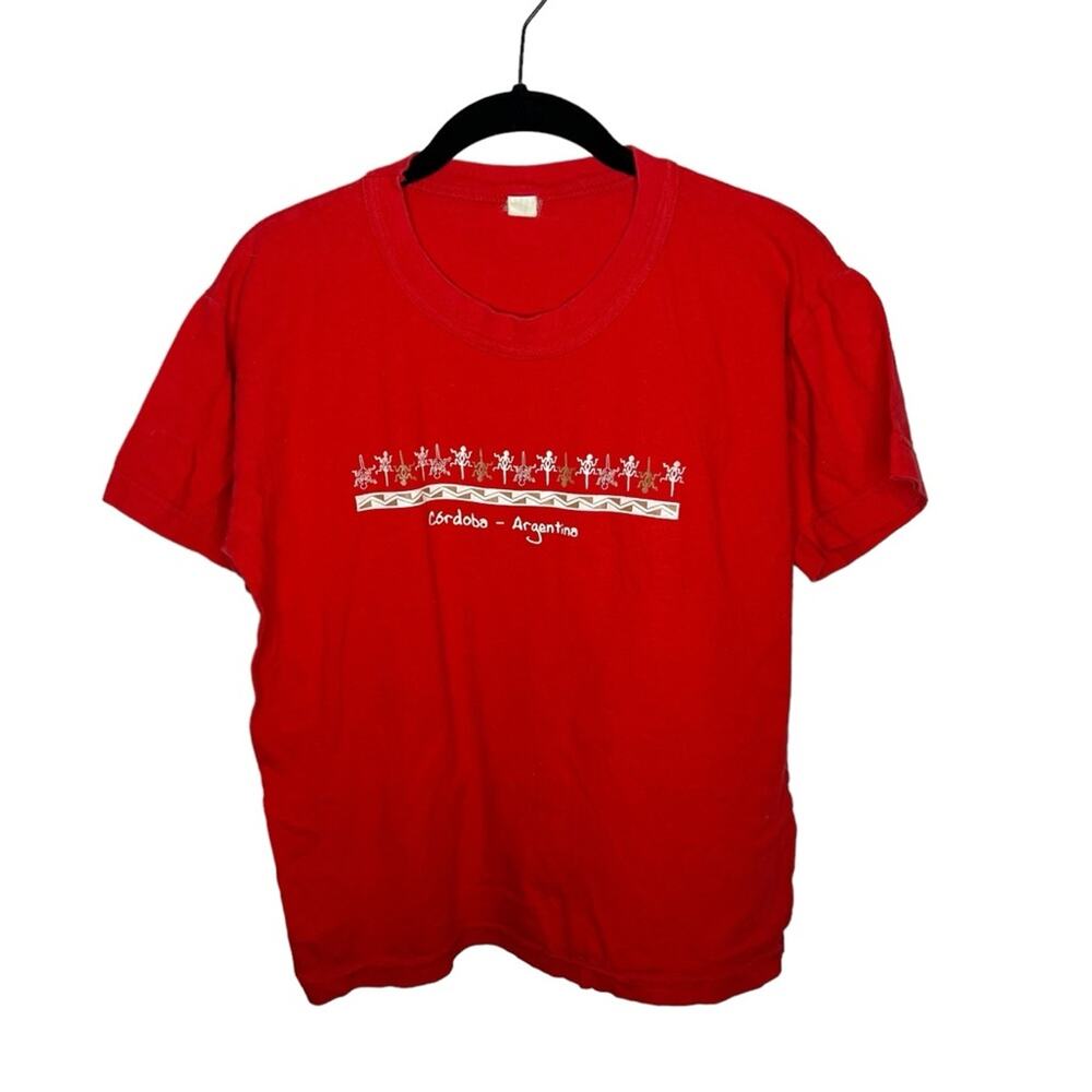 Cordoba, Argentina red crewneck short sleeve souvenir travel t-shirt / S